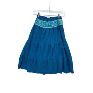 L.A. Movers Skirt Womens Size M Y2K‎ 90s Boho Hippie Festival Hippy Bling FLAW